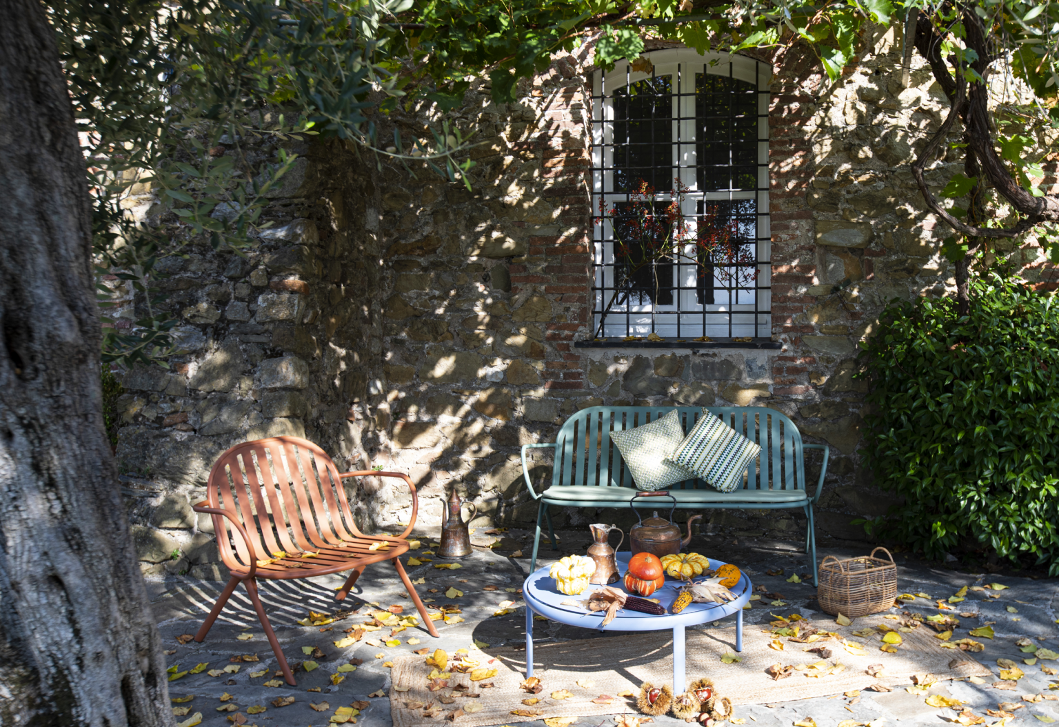 Mobilier d’extérieur design Luxury Heritage – salon de jardin italien et assises contemporaines
